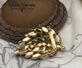 Load image into Gallery viewer, Vintage Juliana Brown Gold Large Leaf Dimensional Brooch Pin
