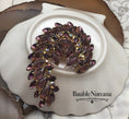 Load image into Gallery viewer, Vintage Juliana Swoosh Shaped Open Back Purple Prong Large Brooch Pin