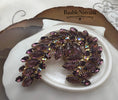 Load image into Gallery viewer, Vintage Juliana Swoosh Shaped Open Back Purple Prong Large Brooch Pin