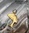 Load image into Gallery viewer, Vintage 18K Yellow Gold Double Sided Egyptian Queen Nefertiti Bracelet Charm
