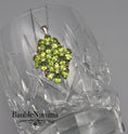 Load image into Gallery viewer, Sterling Silver & Peridot Green Flower Pendant