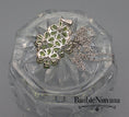 Load image into Gallery viewer, Sterling Peridot Green Flower Clusters Pendant