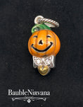 Load image into Gallery viewer, Brighton Pumpkin Jack O Lantern Halloween Enamel Charm