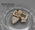 Load image into Gallery viewer, Swarovski Gold Plated & Crystal Bow Brooch