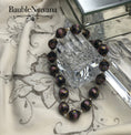 Load image into Gallery viewer, Vintage Venetian Murano Chunky Black Art Glass Wedding Cake Beads Necklace