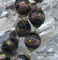 Load image into Gallery viewer, Vintage Venetian Murano Chunky Black Art Glass Wedding Cake Beads Necklace