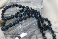 Load image into Gallery viewer, Vintage Double Strand Venetian Foil Art Glass &AB Black Beaded Necklace WOW!!