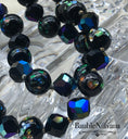 Load image into Gallery viewer, Vintage Double Strand Venetian Foil Art Glass &AB Black Beaded Necklace WOW!!