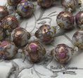 Load image into Gallery viewer, Vintage Venetian Art Glass White Wedding Cake Chunky Large 19mm Beads Necklace