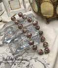 Load image into Gallery viewer, Vintage Venetian Art Glass White Wedding Cake Chunky Large 19mm Beads Necklace