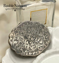 Load image into Gallery viewer, Vintage 800 Silver Italy Engraved Flowers Acanthus Leaves Clamshell Compact