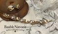 Load image into Gallery viewer, Vintage Crown Trifari Silver&Gold Plated Flowers Baguettes Bracelet&Earrings Set
