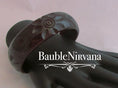 Load image into Gallery viewer, Bakelite Bangle Bracelet Deep Carved Burgundy Wine