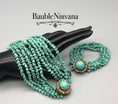 Load image into Gallery viewer, Vintage Miriam Haskell Glass Necklace & Bracelet Set