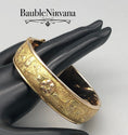 Load image into Gallery viewer, Antique Hinged Bangle Bracelet Gorgeous