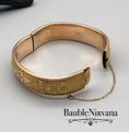 Load image into Gallery viewer, Gold Filled Hinged Bangle Bracelet Gorgeous