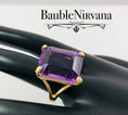 Load image into Gallery viewer, Estate 14K Gold & Amethyst Ring