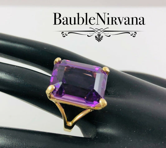 Estate 14K Gold & Amethyst Ring