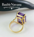 Load image into Gallery viewer, Vintage Estate Gold & Amethyst Ring