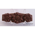 Load image into Gallery viewer, Bakelite Deep Heavy Carved Flower Pin Brooch