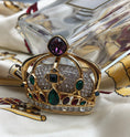 Load image into Gallery viewer, Swarovski Gold Plated & Multi Color Crystals Coronation Royal Crown Pin Brooch
