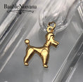 Load image into Gallery viewer, Vintage 9K 375 Yellow Gold Figural Puffy Poodle Dog Charm Pendant
