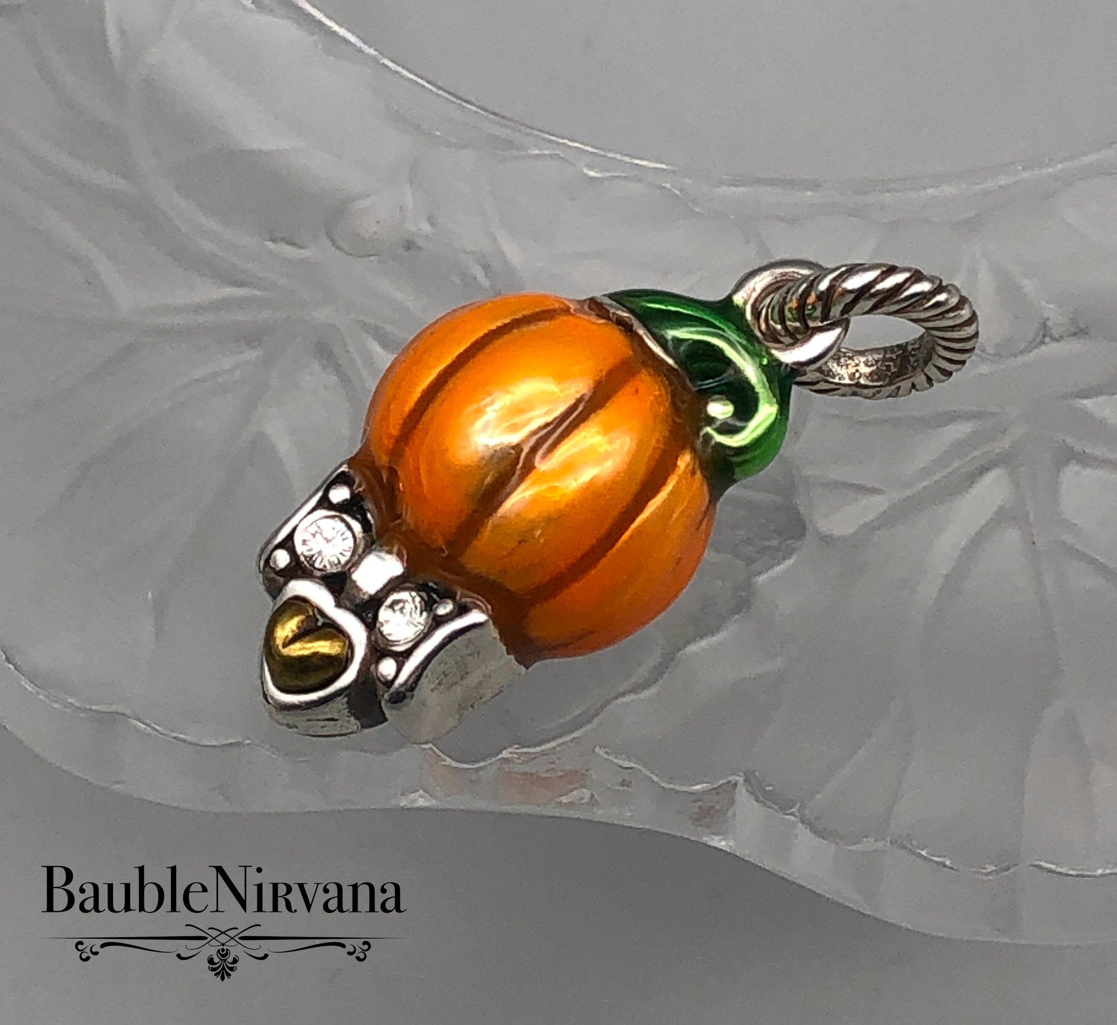 Brighton Smiling Jack O Lantern Halloween Charm 