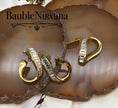 Load image into Gallery viewer, Vintage Swan Signed Swarovski Baguette Crystals Loop Pendant & Earrings Set
