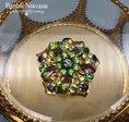 Load image into Gallery viewer, Vintage Juliana Flower Pin Brooch Molded Glass
