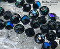 Load image into Gallery viewer, Vintage Double Strand Venetian Foil Art Glass &AB Black Beaded Necklace WOW!!
