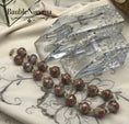 Load image into Gallery viewer, Vintage Venetian Art Glass White Wedding Cake Chunky Large 19mm Beads Necklace
