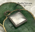 Load image into Gallery viewer, Vintage LaMode Sterling Silver Green/White Guilloche Enamel Compact
