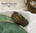 Load image into Gallery viewer, Antique France Brass Compact Powder Box w/Luminescent Enamel Portrait Jeweled
