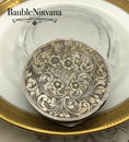 Load image into Gallery viewer, Vintage Italy 800 Silver & Enamel Lovers in the Park Scene Round Powder Compact
