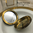 Load image into Gallery viewer, Vintage Italy 800 Silver & Enamel Lovers in the Park Scene Round Powder Compact
