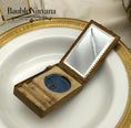 Load image into Gallery viewer, Antique France Gold Gilt Compact with Chain Enamel Micro Mosaic & Jewels

