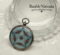 Load image into Gallery viewer, Antique Sterling Silver & Guilloche Enamel Pocketwatch Compact Painted Flowers
