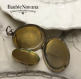 Load image into Gallery viewer, Antique Sterling Silver & Guilloche Enamel Pocketwatch Compact Painted Flowers
