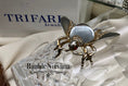 Load image into Gallery viewer, Vintage Trifari Sterling Silver Jelly Belly Large Fly Bug Insect Brooch Pin
