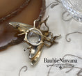 Load image into Gallery viewer, Vintage Trifari Sterling Silver Jelly Belly Large Fly Bug Insect Brooch Pin
