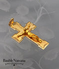 Load image into Gallery viewer, Italy 14K Yellow Gold Crucifix Pendant
