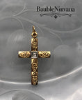 Load image into Gallery viewer, Vintage 14K Gold & Diamond Cross Pendant
