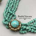 Load image into Gallery viewer, Haskell Glass Turquoise Beads Necklace & Bracelet
