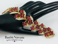 Load image into Gallery viewer, Vintage Trifari Philippe Sterling Flower Clusters Bracelet
