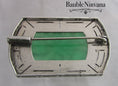 Load image into Gallery viewer, Sterling Silver & Molded Green Paste Marcasite Pin
