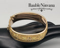 Load image into Gallery viewer, Bangle Bracelet Gorgeous Etruscan All Over Design
